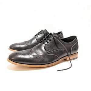 Stacy Adams Ansley Wingtip Oxford Black Dress Shoes Men's Size 11 Medium Width